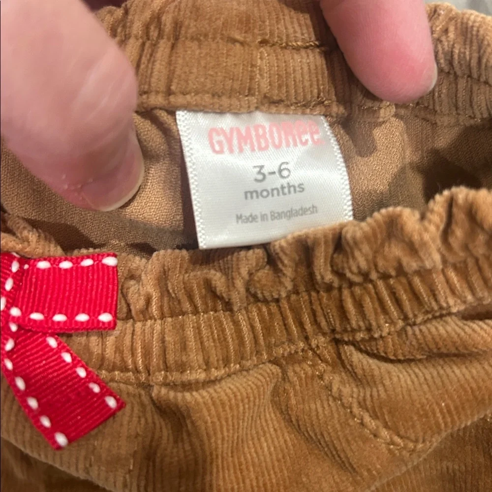 Gymboree Westie One Piece/Corduroy Pant Set
